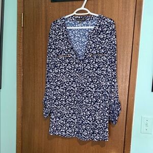 Floral Button-Up Blouse